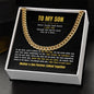 To My Son | Cuban Link Chain 01