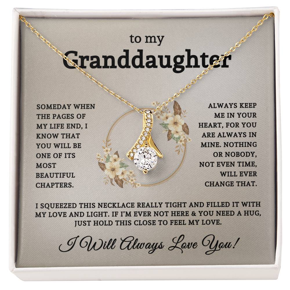To My Beautiful Granddaughter | Alluring Beauty Necklace 06