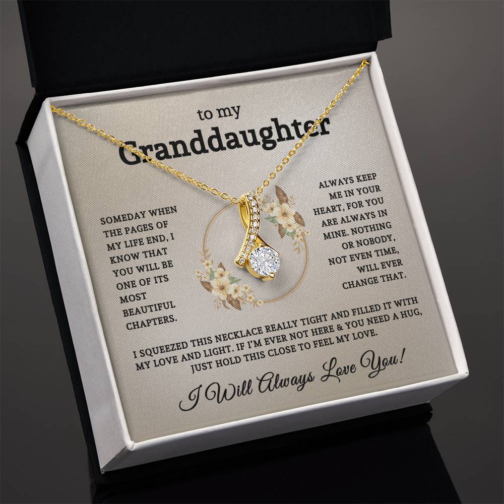 To My Beautiful Granddaughter | Alluring Beauty Necklace 06
