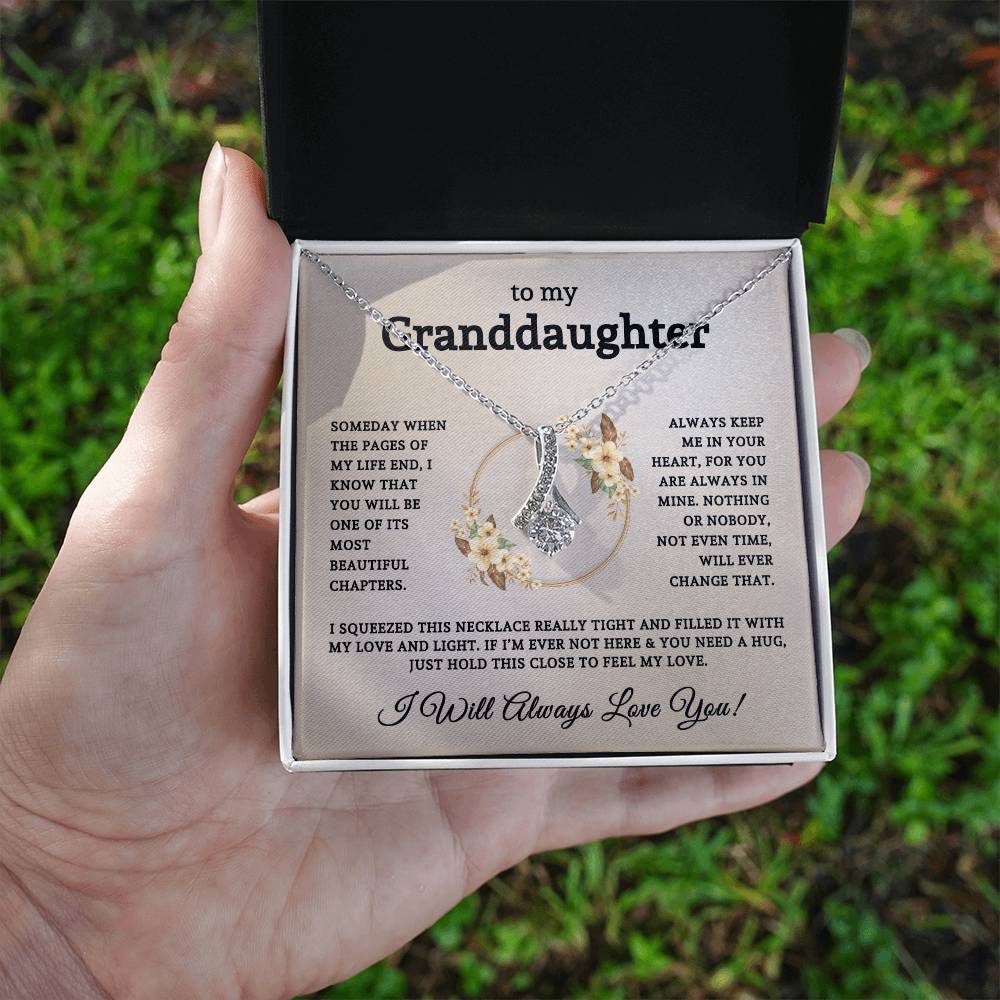 To My Beautiful Granddaughter | Alluring Beauty Necklace 06