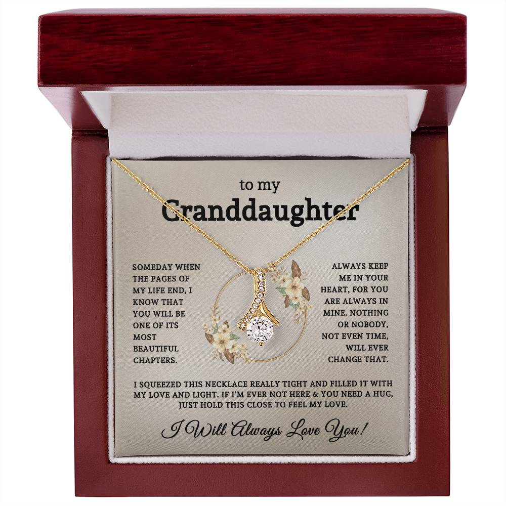 To My Beautiful Granddaughter | Alluring Beauty Necklace 06