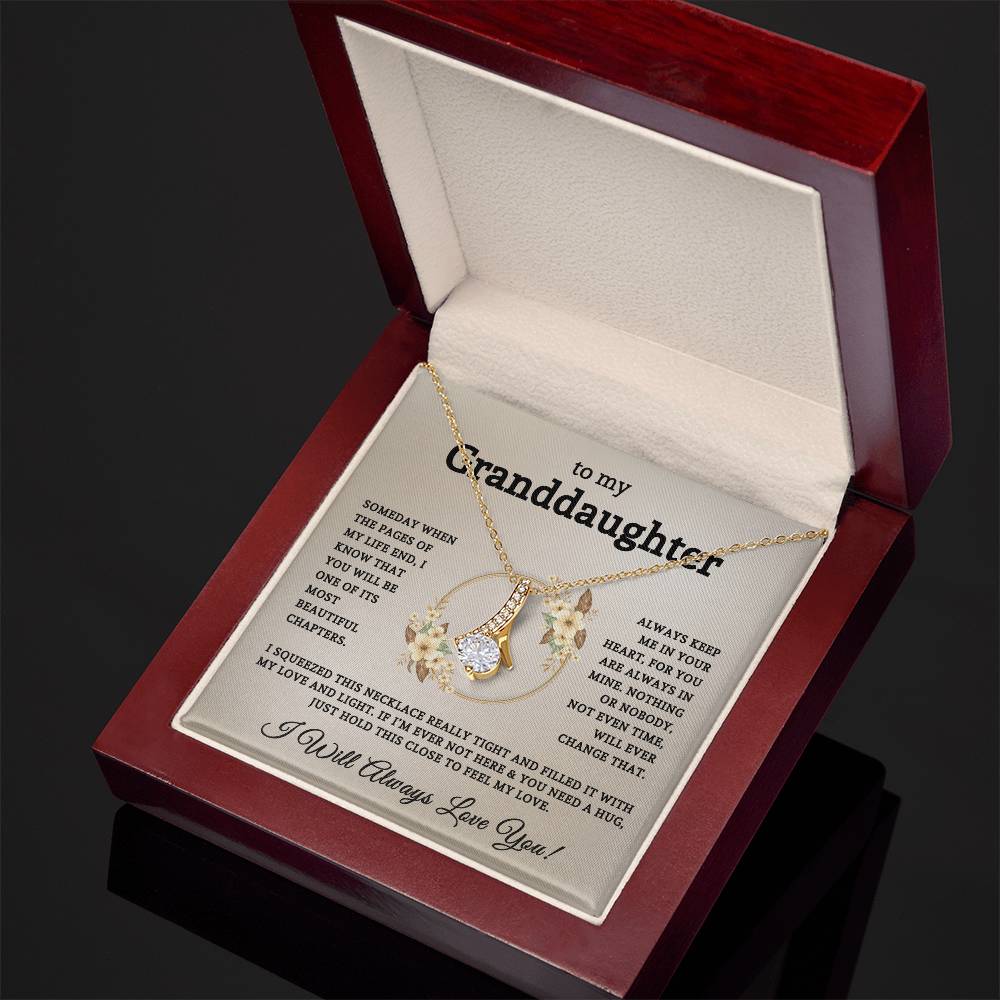 To My Beautiful Granddaughter | Alluring Beauty Necklace 06
