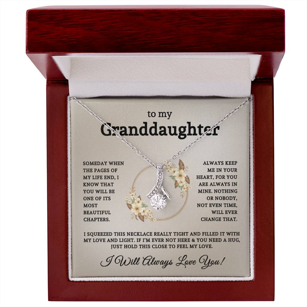 To My Beautiful Granddaughter | Alluring Beauty Necklace 06