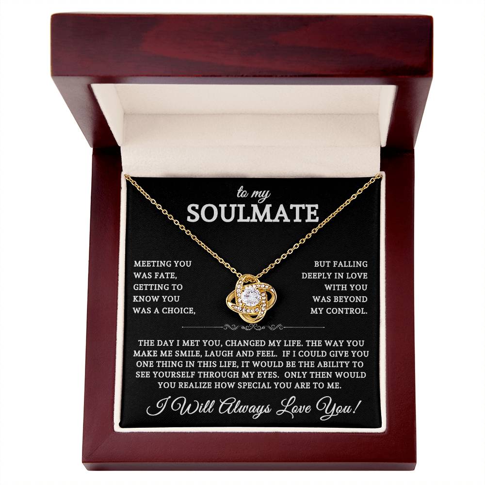 To My Soulmate | Love Knot Necklace 02