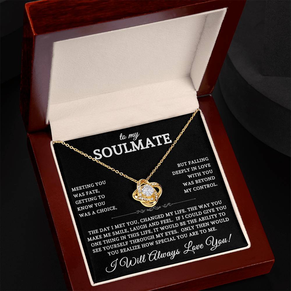 To My Soulmate | Love Knot Necklace 02