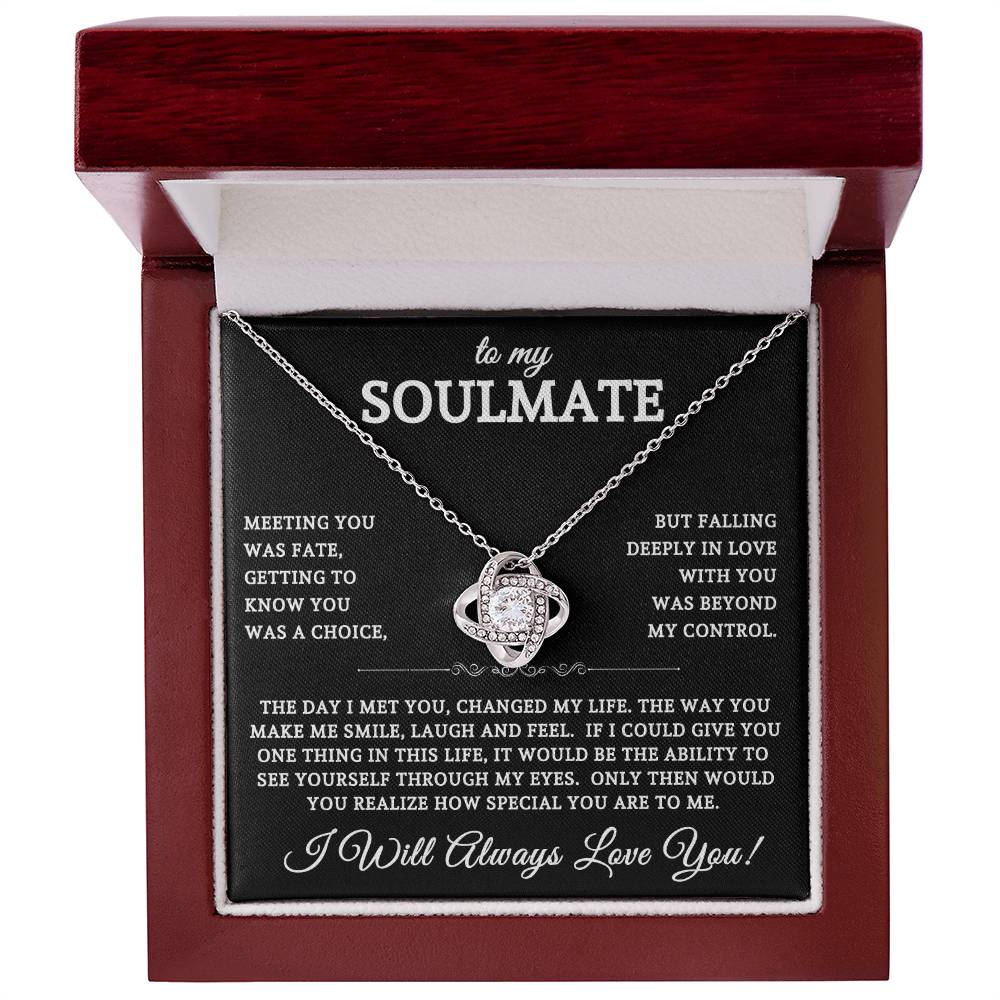 To My Soulmate | Love Knot Necklace 02