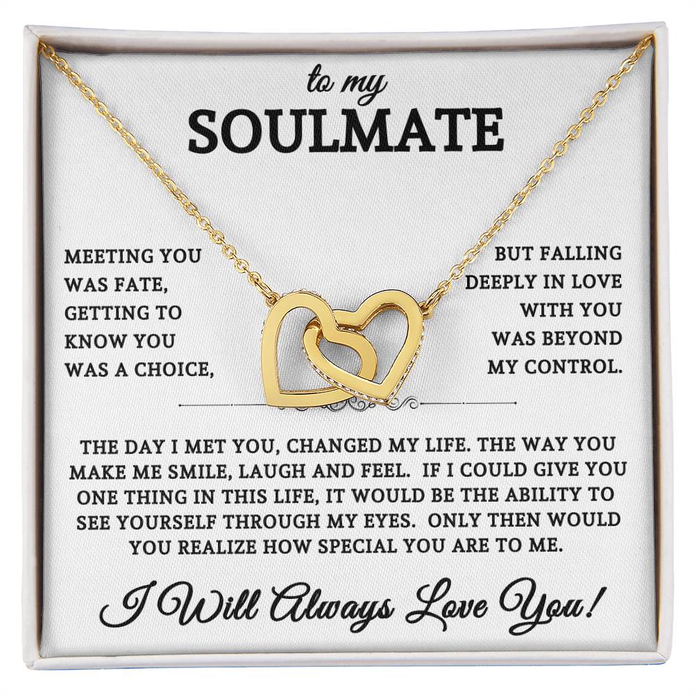 To My Soulmate | Interlocking Hearts Necklace 01