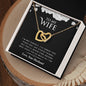 To My Wife | Interlocking Hearts necklace 01