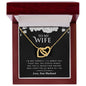 To My Wife | Interlocking Hearts necklace 01
