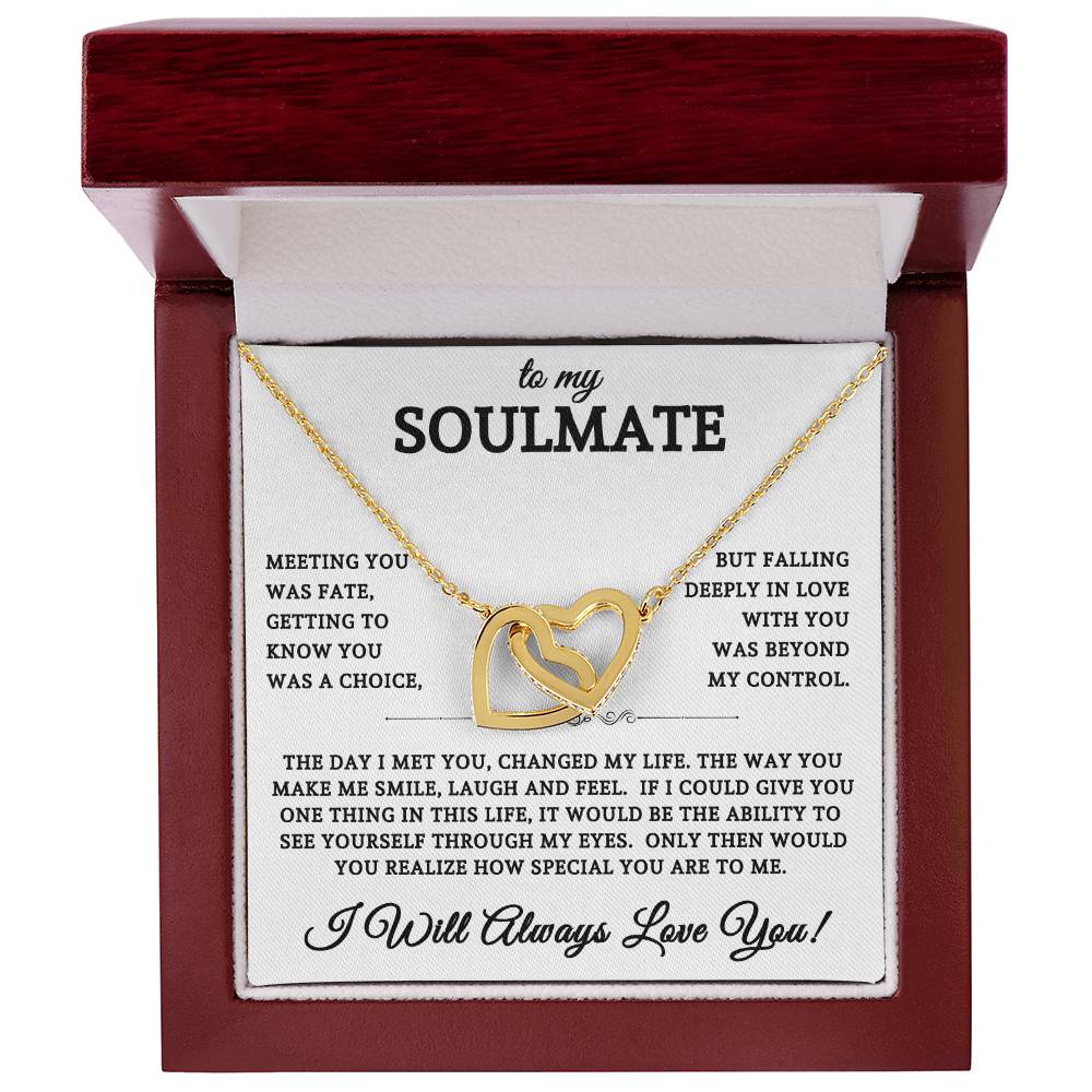 To My Soulmate | Interlocking Hearts Necklace 01
