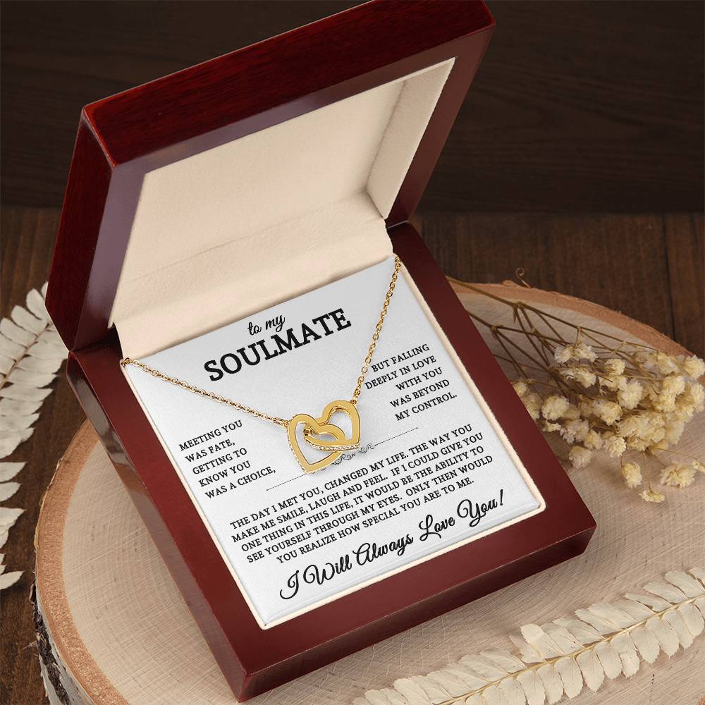 To My Soulmate | Interlocking Hearts Necklace 01