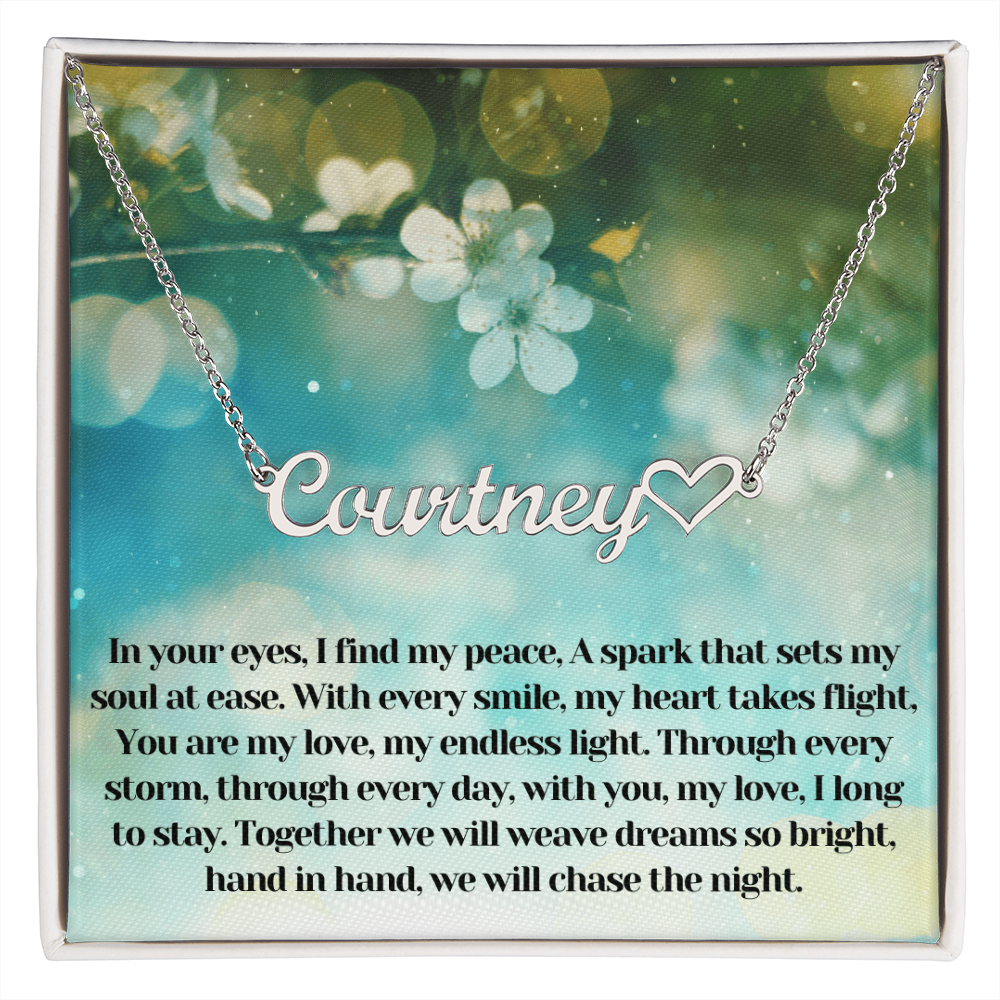 Heart Name Necklace 01