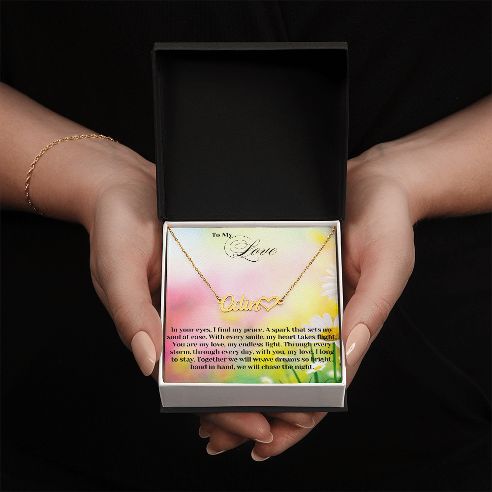 To My Love | Heart Name Necklace 08