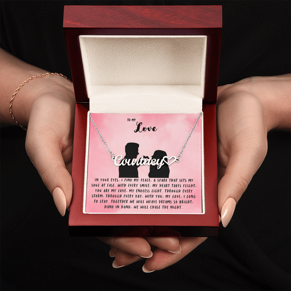 To My Love | Heart Name Necklace 06