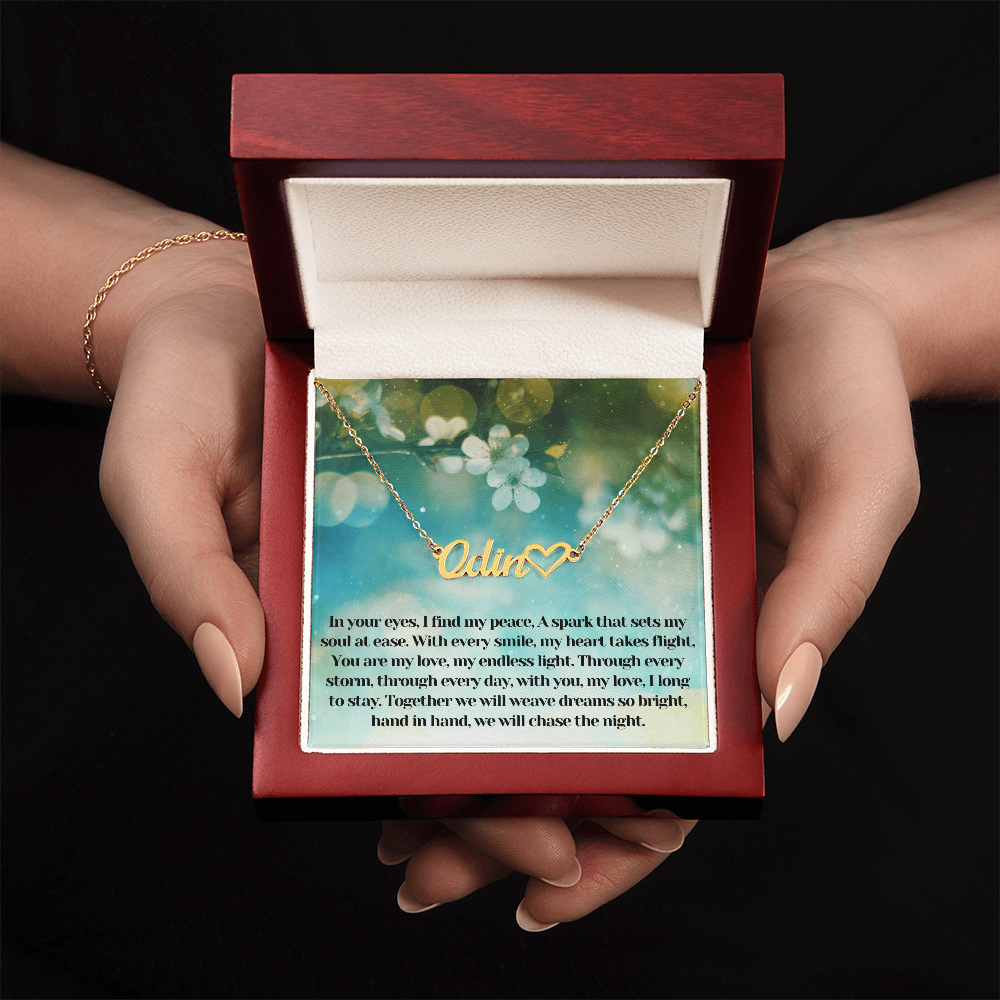 Heart Name Necklace 01