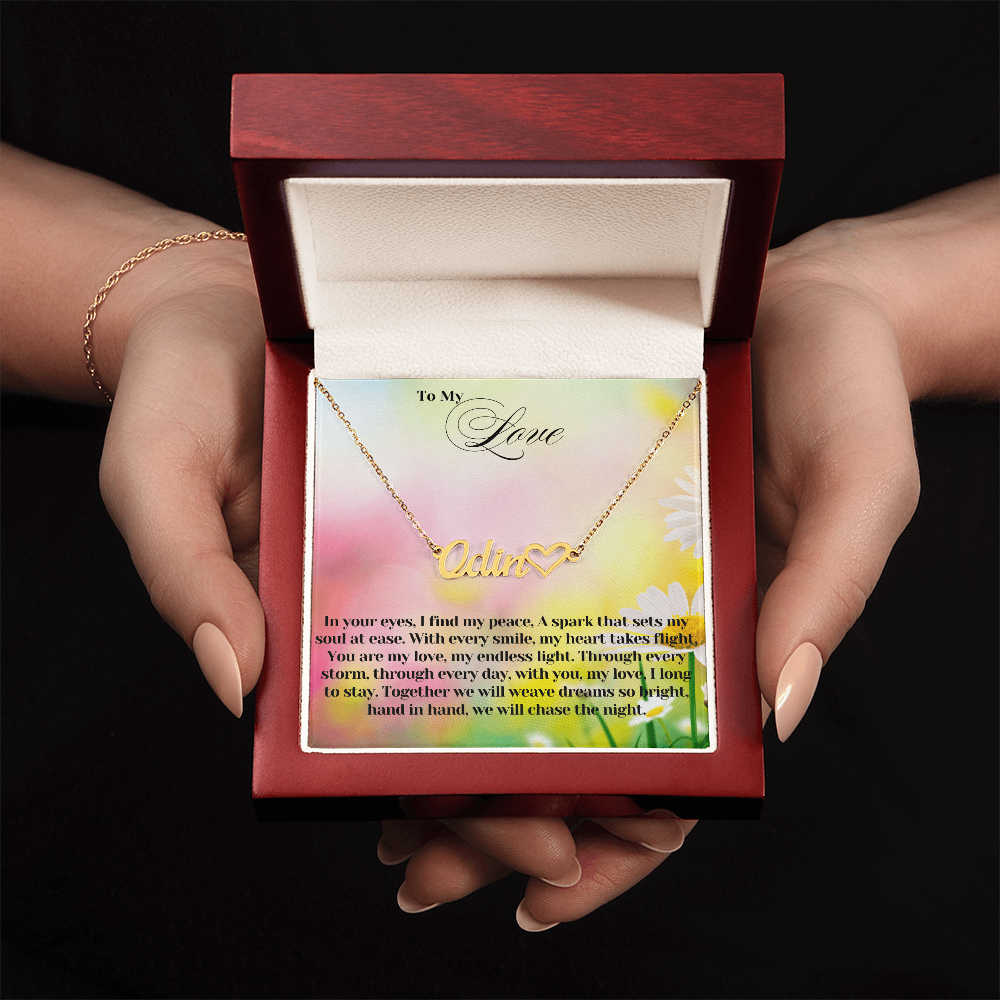 To My Love | Heart Name Necklace 08
