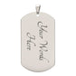 To My Granddaughter-Grandma | Dog Tag | 02