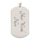To My Grandson-Grandpa | Dog Tag | 01