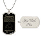 To My Granddaughter-Grandma | Dog Tag | 02