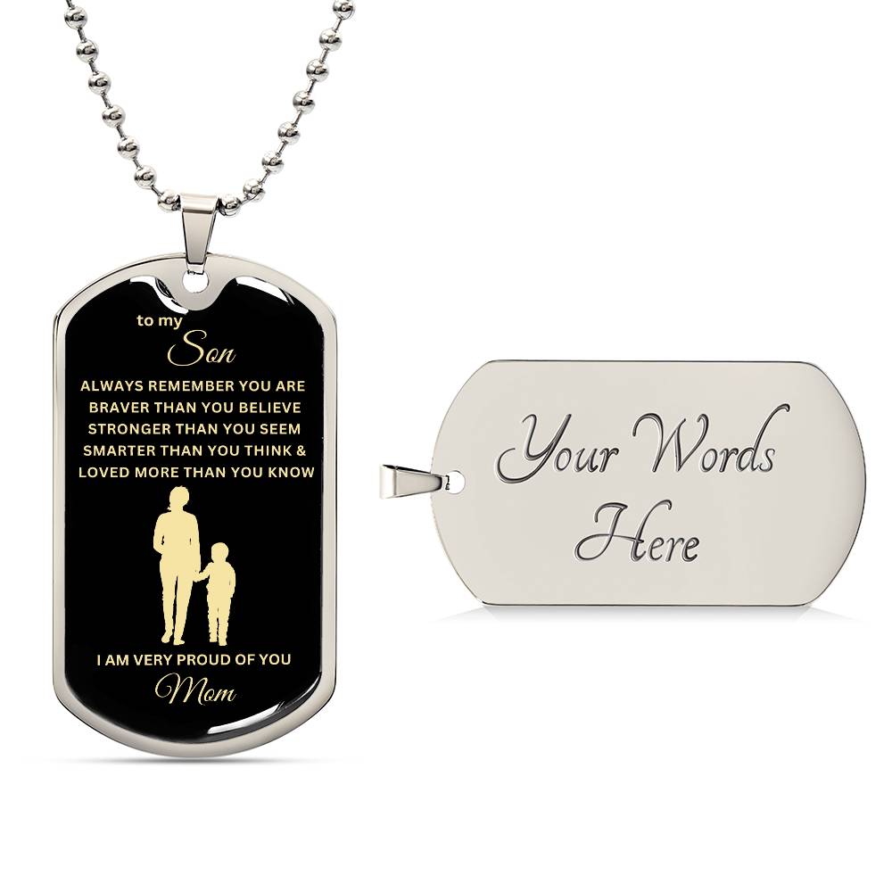 To My Son-Mom | Dog Tag | 02