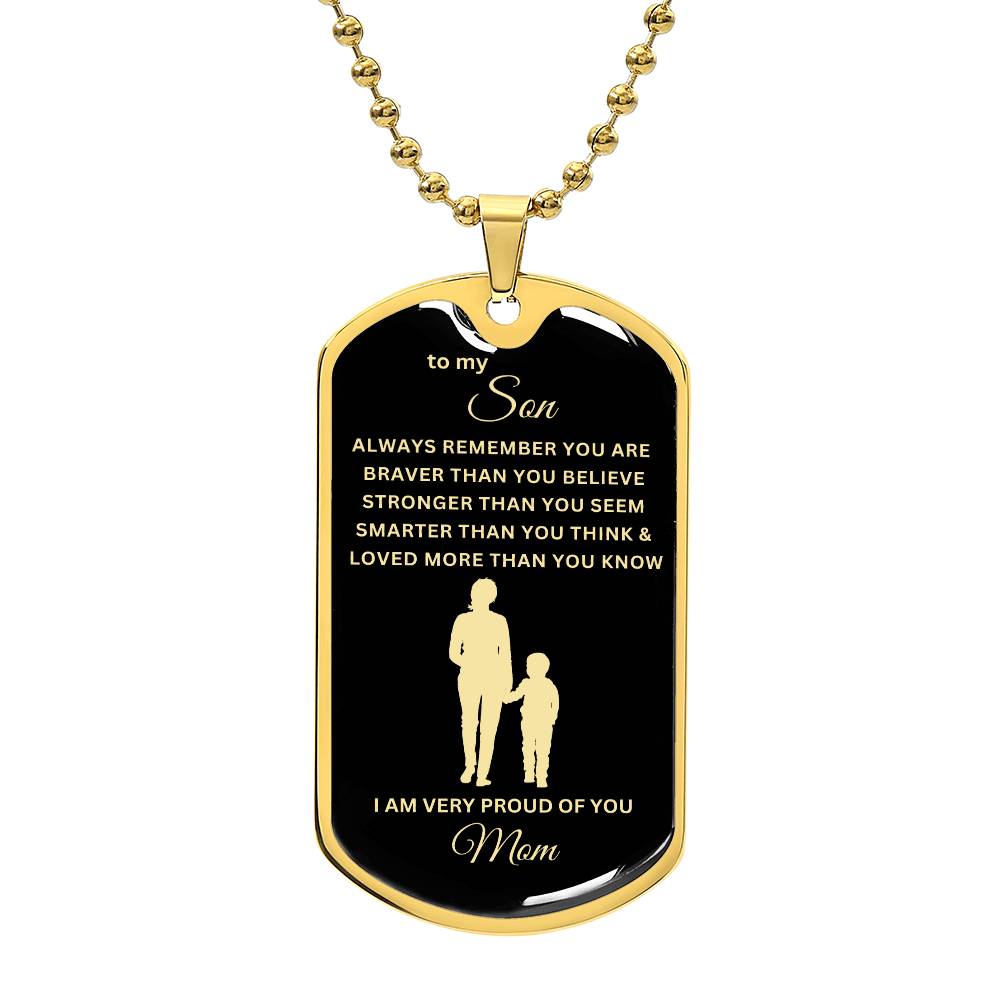 To My Son-Mom | Dog Tag | 02