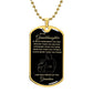 To My Granddaughter-Grandma | Dog Tag | 02