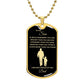 To My Son-Dad | Dog Tag | 02