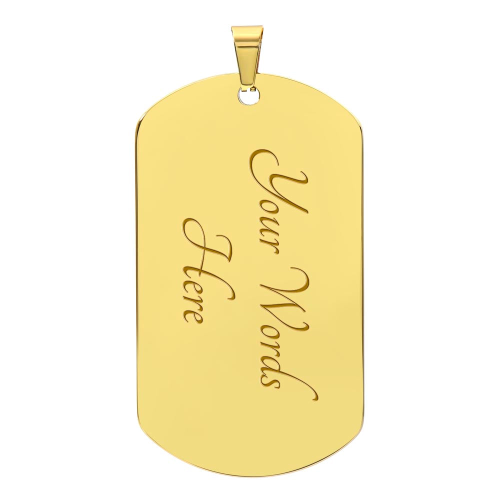 To My Grandson-Grandpa | Dog Tag | 01