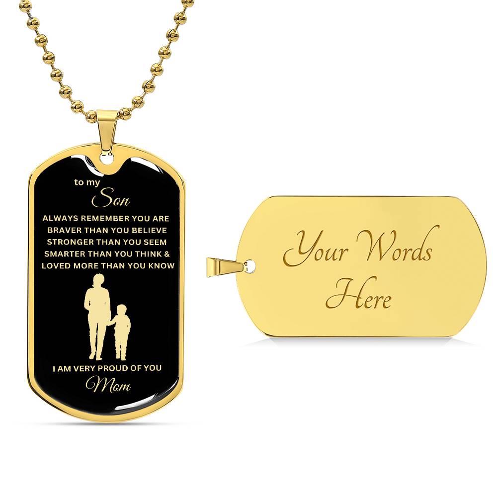 To My Son-Mom | Dog Tag | 02