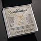 To My Beautiful Granddaughter | Alluring Beauty Necklace 06