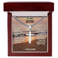 Son-Mom | Cuban Link Chain with Engraved Artisan Cross 01