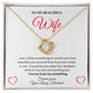 To My Beautiful Wife | Love Knot Necklace 01