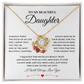 To My Beautiful Daughter | Love Knot Necklace 07