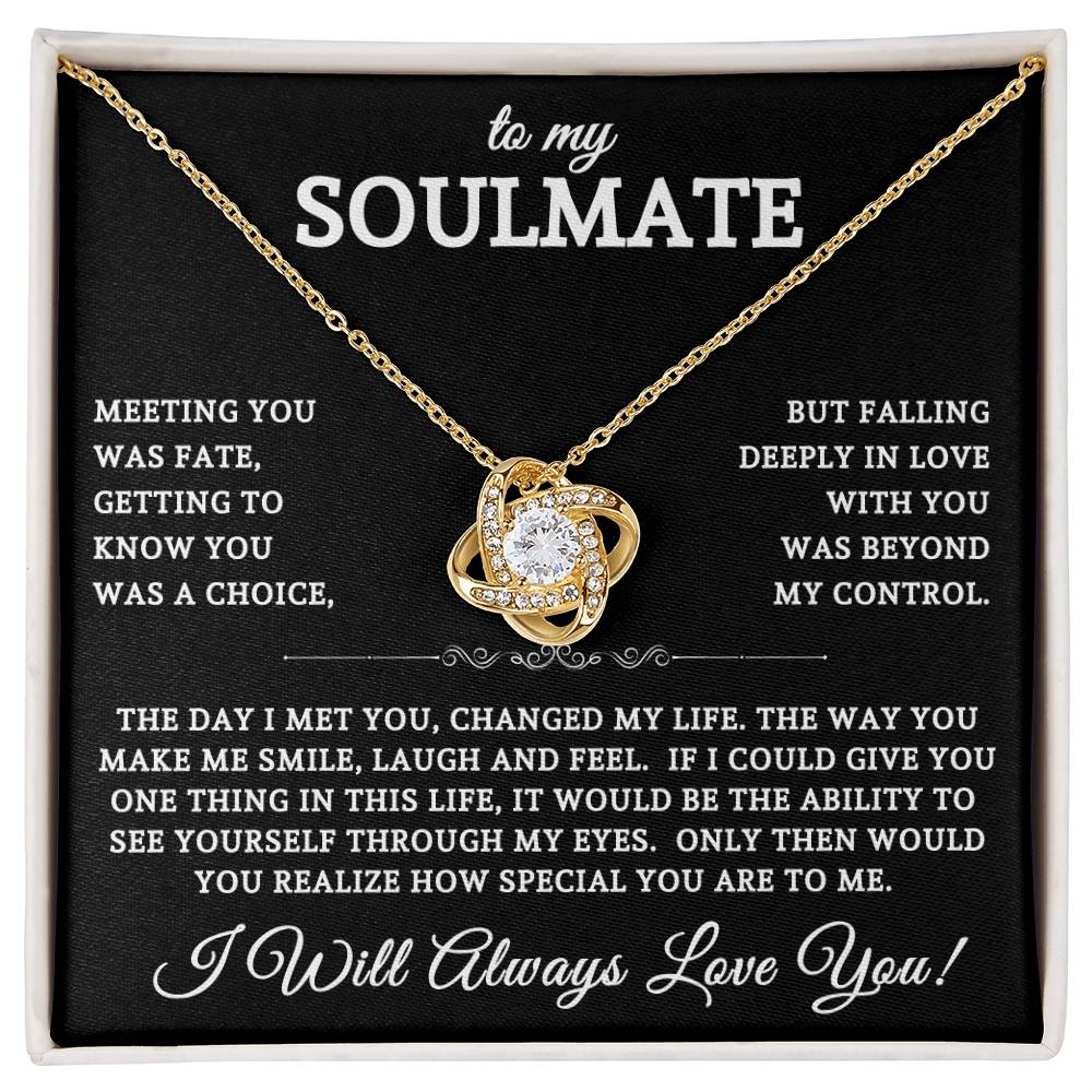 To My Soulmate | Love Knot Necklace 02