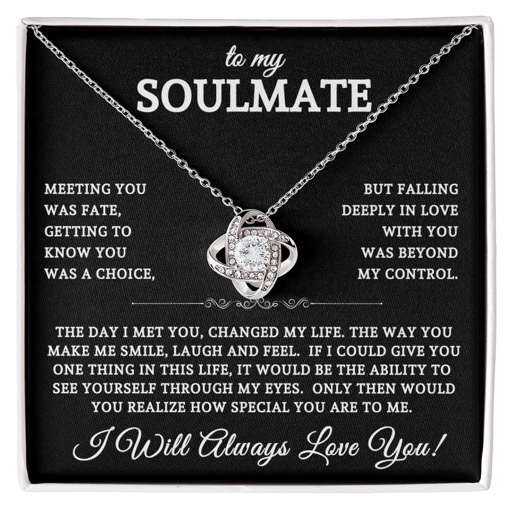 To My Soulmate | Love Knot Necklace 02
