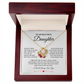 To My Beautiful Daughter | Love Knot Necklace 07