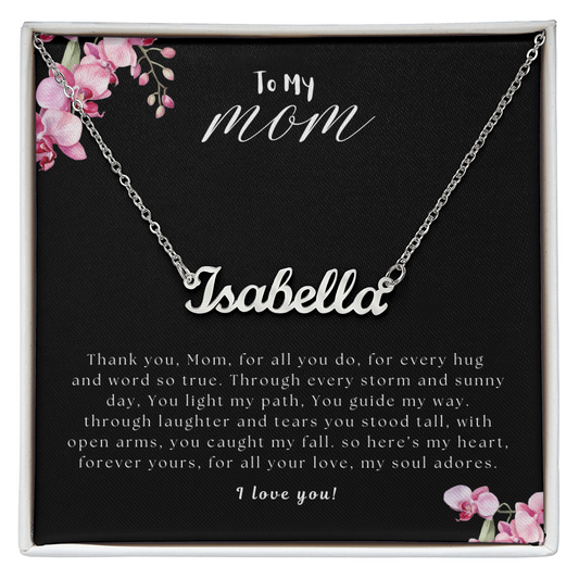 To My Mom | Custom Name Necklace 01