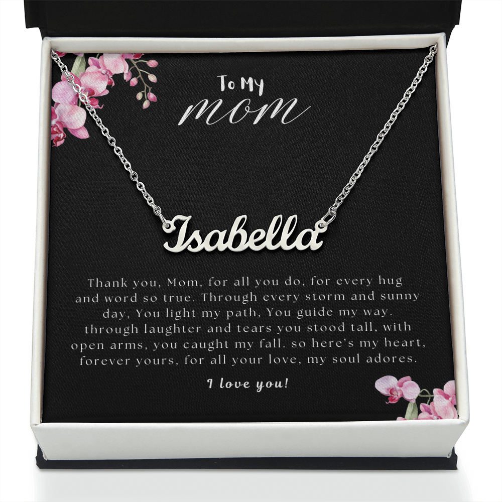 To My Mom | Custom Name Necklace 01