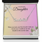 To My Beautiful Daughter | Custom Name Necklace 04