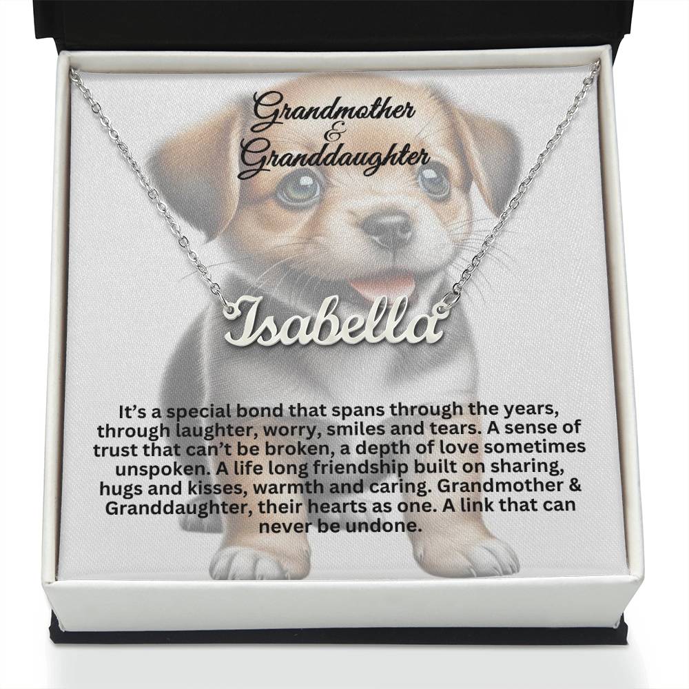 Grandmother-Granddaughter | Custom Name Necklace 10