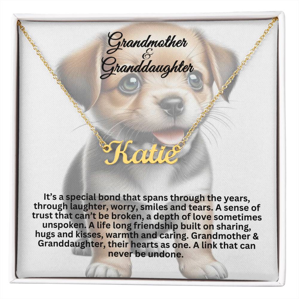 Grandmother-Granddaughter | Custom Name Necklace 10