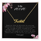 To My Mom | Custom Name Necklace 01