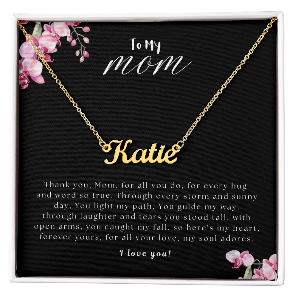 To My Mom | Custom Name Necklace 01