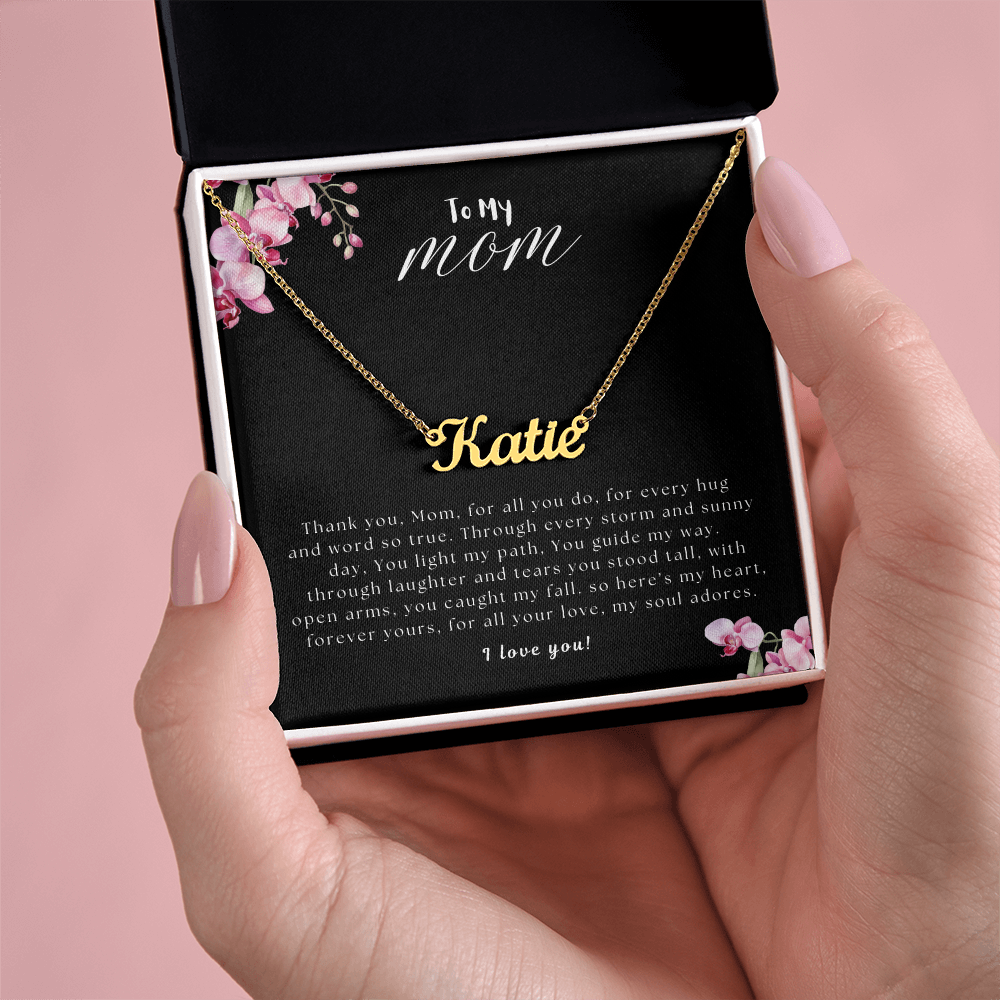 To My Mom | Custom Name Necklace 01
