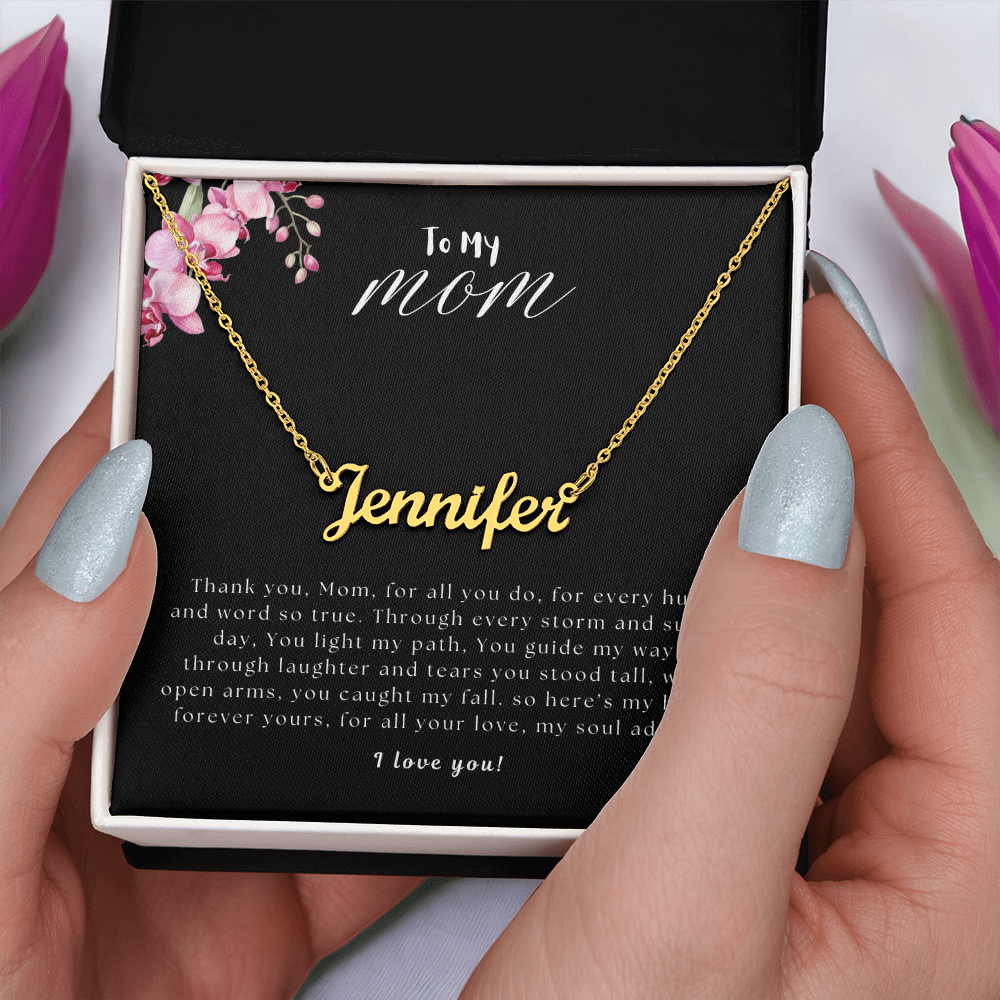To My Mom | Custom Name Necklace 01