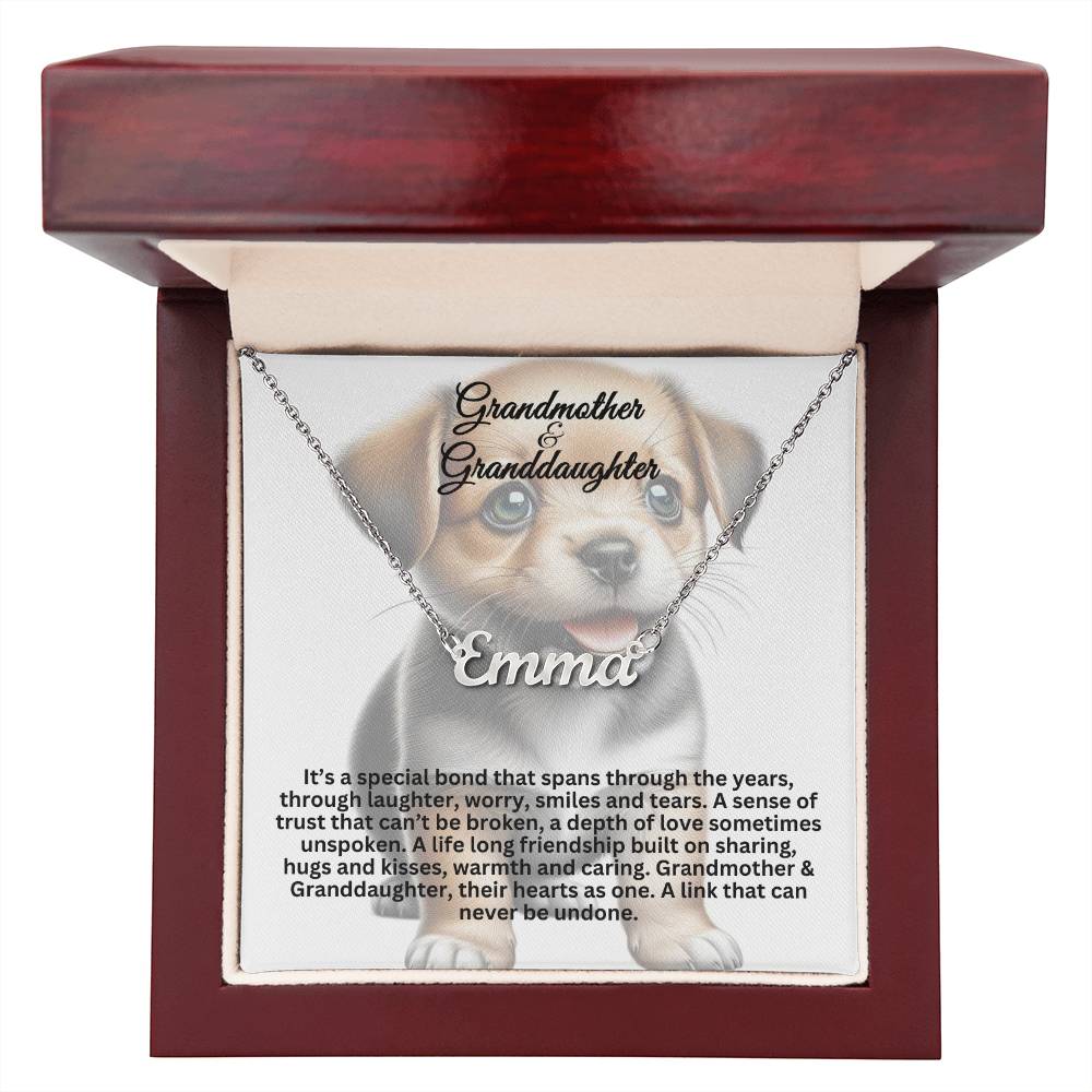 Grandmother-Granddaughter | Custom Name Necklace 10