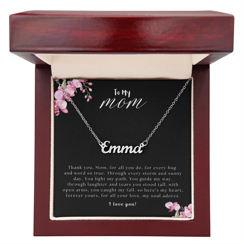 To My Mom | Custom Name Necklace 01