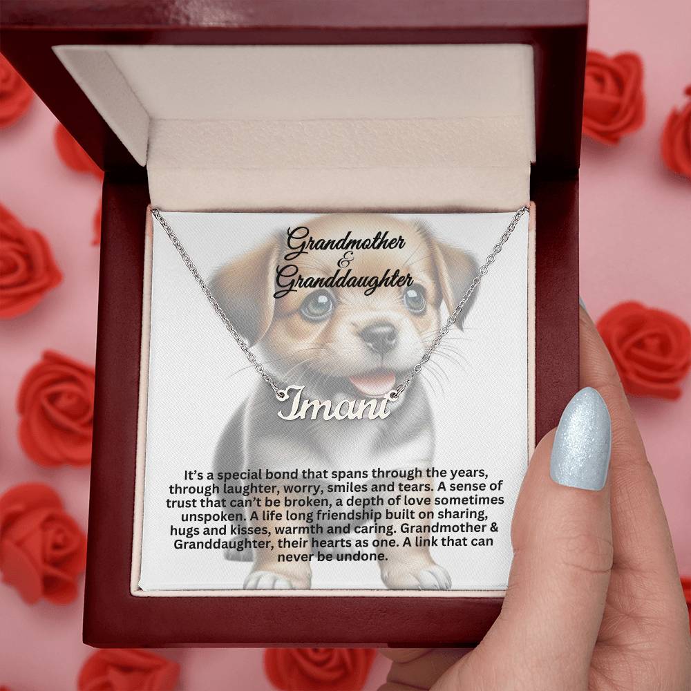 Grandmother-Granddaughter | Custom Name Necklace 10
