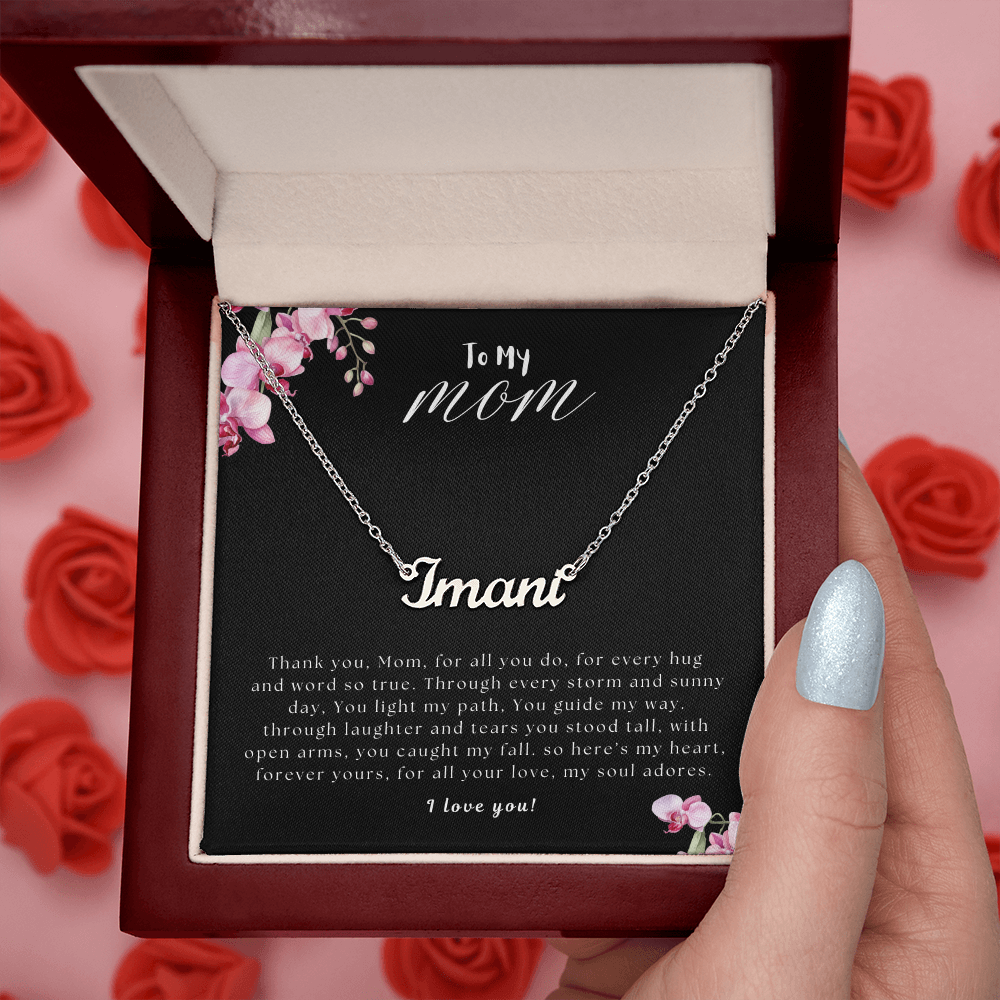 To My Mom | Custom Name Necklace 01