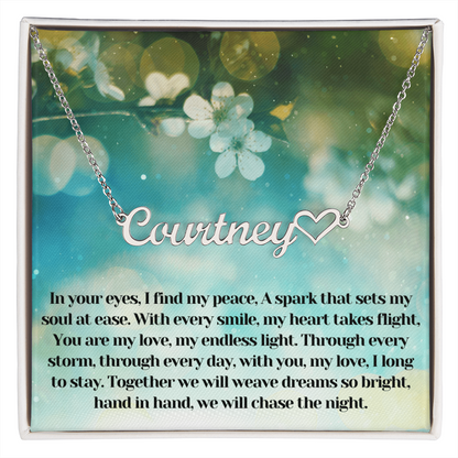 Heart Name Necklace 01